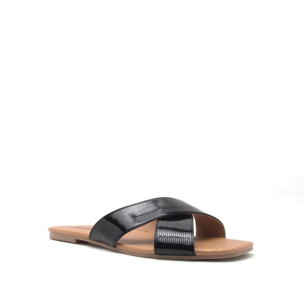 Cross strap textured slide sandal - Picture 5 of 8